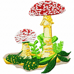 Mushroom Embroidery Design 9 Mushroom Embroidery Design 9